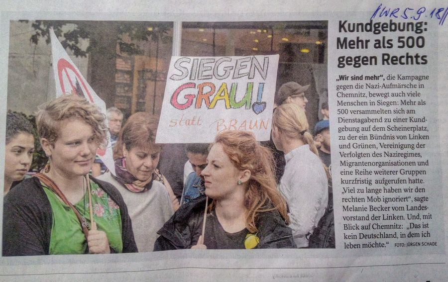 Die Demo Gegen Rechts In Siegen War Ein Voller Erfolg | Die Grünen ...